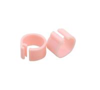 Chicken Leg Rings 100 Pcs Plastic Foot Ring Pigeon 8mm Bird Mark Breeding Poultry Feeding PIGEON FOOT RING(Pink)