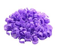 Chicken Leg Rings 100PCS 6-Color Chicken Duck Leg Rings Goose Animal Identification Tool Foot Blank Label Buckles Band Clip-on 16/18/20/25.0mm(Color 02,18mm)