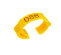 Chicken Leg Rings 20/50Pcs Adjustable Snap-on Chicken Foot Ring Laser Print Digital Label Duck Pigeon Leg Farm Identification(Black,50pcs)