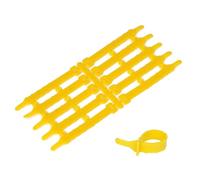 Chicken Leg Rings 30pcs/50pcs Adjustable Chicken Foot Ring Coop Poultry Identification Rings Feeding Supplies 8 Colors Length 78mm(Yellow,30pcs)