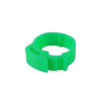 Chicken Leg Rings 35Pcs Chicken Foot Ring Adjustable Size Poultry Leg No Number Label Buckle 7 Colors Plastic Chick Duck Goose Farm Equipmen(Black)