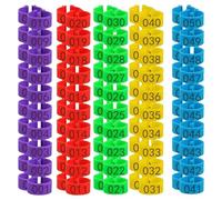 Chicken Leg Rings - 50/100 Pack Poultry Leg Bands for Identification | 16mm Colorful Rings for Chickens, Ducks, Geese, Fighting Cocks, Poultry Management and Breeding Tags for Farm Use