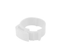 Chicken Leg Rings Chicken Foot Ring Adjustable Size Poultry Leg No Number Buckle ID2.0~2.4cm Plastic Chick Duck Goose Feeding 70 Pcs(White)