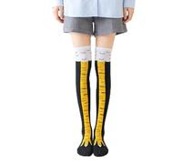Chicken Leg Socks,Crazy Funny 3D Cartoon Animal Costume Over the Knee High | Novelty Chicken Feet Socks,Black Yellow Chick Claw Sock Birthday Gifts,for Women Men Carnival Halloween Christmas Chickens