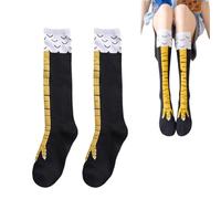 Chicken Leg Socks,Funny Chicken Socks Chicken Feet Socks,Crazy 3D Cartoon Chicken Leg Stockings,Cute Animal Bird Feet Legs Chickens Paw Crazy Tights Sock,for Cosplay Party Accessories,for Mens Womens