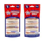 Chicken Likkkin Bone with Chicken Dog Treats - Pack of 2 x 5pk - Satisfies dog chewing instincts