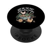 Chicken Lover Gardener and Gardening for Women Men PopSockets Adhesive PopGrip