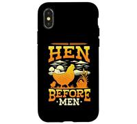 Chicken Lover Hen Before Men Chicken Farmer Case for iPhone X/XS