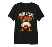 Chicken Lover Move Along Human Funny Chicken Humor Premium T-Shirt