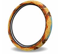 Chicken Maple Leaves Harvest Vegetable Steering Wheel Protector Stretch Steering Wheel Covers Elastic Car Handle Covers For Women Sedan Suv 38Cm