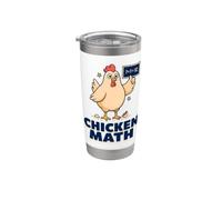 Chicken Math Funny Backyard Chickens Chicken Keeper Stainless Steel Insulated Tumbler