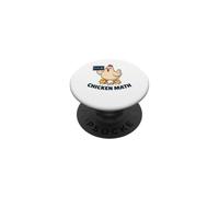 Chicken Math Funny Backyard Chickens Chicken Lady Humor PopSockets Adhesive PopGrip