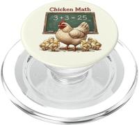 Chicken Math Funny Hen Chalkboard Equation Backyard Farmer PopSockets PopGrip for MagSafe