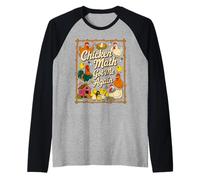 Chicken Math Got Me Again Backyard Farm Chicken Meme Raglan Baseball Tee