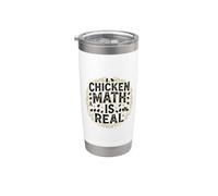 Chicken Math is Real Backyard Flock Hen Humor Stainless Steel Insulated Tumbler