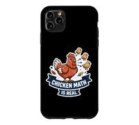 Chicken Math Is Real Funny Backyard Chickens Homestead Farm Case for iPhone 11 Pro Max