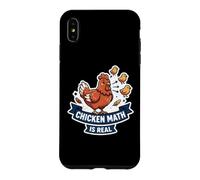 Chicken Math Is Real Funny Backyard Chickens Homestead Farm Case for iPhone XS Max
