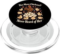 Chicken Math Too Many Chickens Backyard Poultry Humor Flock PopSockets PopGrip for MagSafe