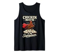 Chicken Math Too Many Chickens Backyard Poultry Humor Flock Tank Top