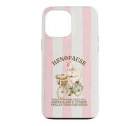 Chicken Menopause Henopause Riding A Bike Eggs Stripes Case for iPhone 13 Pro Max