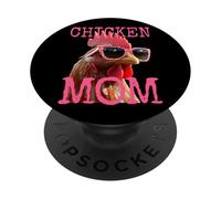Chicken Mom Chick Mommy Mother Farmer Poultry Mothers Day PopSockets Adhesive PopGrip