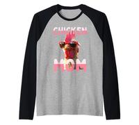 Chicken Mom Chick Mommy Mother Farmer Poultry Mothers Day Raglan Baseball Tee