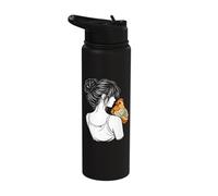 Chicken Mom Patchwork Hen Cute Chicken Lover Design Stainless Steel Insulated Water Bottle