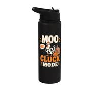 Chicken Moo Cluck Mode Farm Stainless Steel Insulated Water Bottle