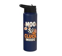 Chicken Moo Cluck Mode Farm Stainless Steel Insulated Water Bottle