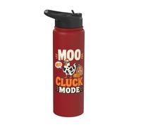 Chicken Moo Cluck Mode Farm Stainless Steel Insulated Water Bottle