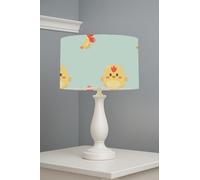 Chicken Motifs Green lightshade - 30 x 21cm Table Drum Shade | 169A32