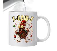Chicken Mug, 350ml Chicken Drinking Container Ceramic, Fun Tea Cups Coffee Mugs, for Home Office Holiday Birthday Christmas Wine Juice Milk Men Friends Family Coworkers