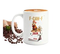 Chicken Mug - Ceramic Breakfast Cup with Funny Novelty Design, Perfect Coffee Mug for Women and Men, Ideal for Home, Work, Birthday, Party, Morning Routine, Relaxing Moments, Weekend Leisure