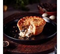 Chicken & Mushroom Pies - Gourmet Comfort Food, Hearty Individual Portions for Family Dinners, Quick Lunches, or Special Gatherings - 6 Pack, Delivered Fresh