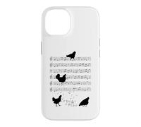 Chicken music Chickens Music Note Clef Musician Case for iPhone 14