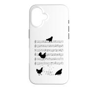 Chicken music Chickens Music Note Clef Musician Case for iPhone 16