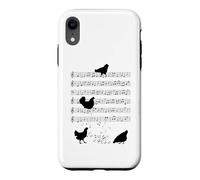 Chicken music Chickens Music Note Clef Musician Case for iPhone XR