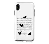 Chicken music Chickens Music Note Clef Musician Case for iPhone XS Max