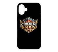 Chicken Nation Patriotic Hen Lover Backyard Flock Gift Case for iPhone 16 Plus