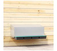 Chicken Nesting Box 4 Compartments Galvanised Steel Polypropylene 106x50x46cm WM