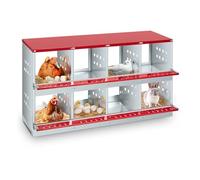 Chicken Nesting Boxes, Galvanised Steel Chicken Nest Box, Large Vented Holes Chickens Coop, Metal Poultry Nest Box Wall Mount, Easy Egg Collection