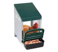 Chicken Nesting Boxes with Roll-Out Egg Collection - Durable Metal Construction, Wall Mount Options, Removable Trays for Hens
