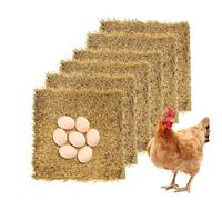 Chicken Nesting Pads | 6 Pieces Washable Reusable Chicken Litter for Farm Outdoor Garden Breeding Pasture and Green Spaces