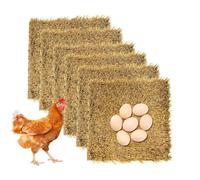 Chicken Nesting Pads - Chicken Bedding Pads | Washable 6 Pieces Chickens Coop Bedding | Artificial Poultry Accessories for Farm Outdoor Indoor Homestead Garden Pasture Kitchen Winter Yard