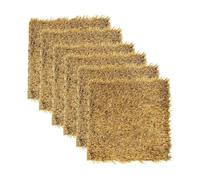 Chicken Nesting Pads, Washable 6 Pieces Chicken Coop Bedding, Artificial Poultry Accessories for Farm Outdoor, Indoor, Homestead, Garden, Pasture, 11.81x11.81x1.18 inches