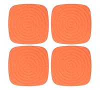 Chicken Nesting Pads Washable Reusable Durable PVC Chicken Nest Mat For Egg Protection And Collection In Chicken Coops And Poultry Farms 4pcs 30x30cm (Orange)