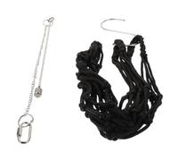 Chicken Net Bag Hanging Feeder with Stainless Steel Fruit Fork Set | Practical Rope Basket for Bread, Easy to Use in Chicken Cages, Storage, Two Piece Set