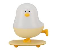Chicken Night Light, LED Funny Skateboarding Rooster Light Stepless Dimmable USB Rechargeable Chicken Lamp for Kids Room, Nursery, Farmhouse Decor, Easter