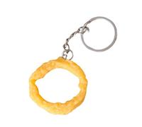 Chicken Nugget Keychain Funny Imitation Food French fries Onion Rings Keyring for Women, Onion Ring