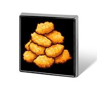 Chicken Nugget Square Badge Cute Heart Brooch Pins Button Badges for Backpack Jackets Hats Decor